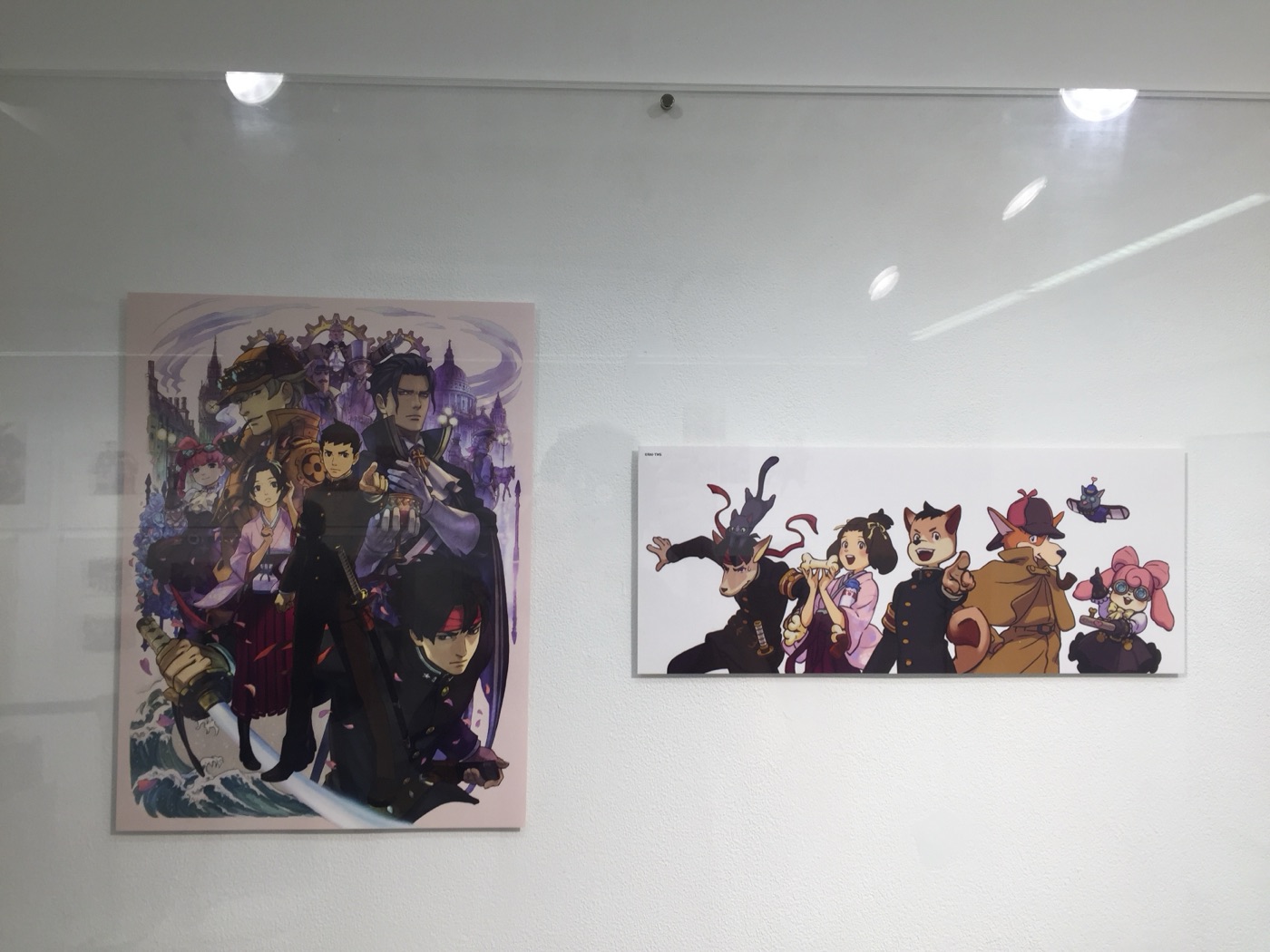 Promotional poster and art from The Great Ace Attorney