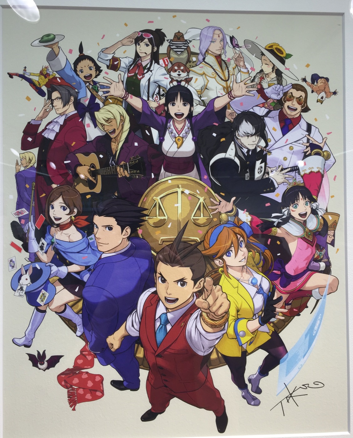 Artwork of characters from Apollo Justice, Dual Destinies and Spirit of Justice