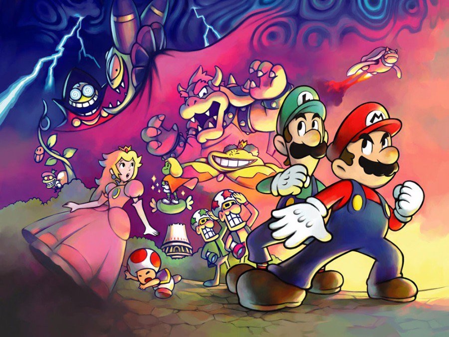Mario and Luigi Superstar Saga artwork